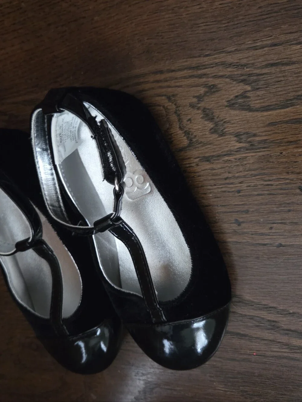 Crazy 8 Little Girls 8 Black Velvet Mary Jane Shoes